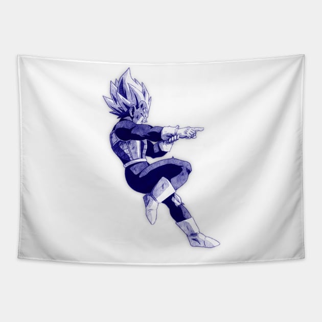 Vegeta Dragon Ball Tapestry by masnono