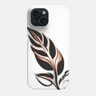 Elegant Rose Gold Feather Artwork No. 448 Phone Case