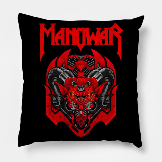 Manowar"Return of the Warlord" Pillow by Rooscsbresundae