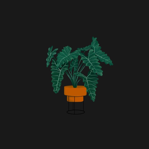 Potted Philodendron illustration by gusstvaraonica