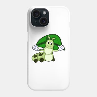 Caterpillar with Leaf Phone Case