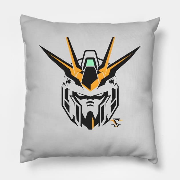 Winged Warriors: Gundam Wing, Mecha Epic, and Anime-Manga Legacy Unleashed Pillow by insaneLEDP