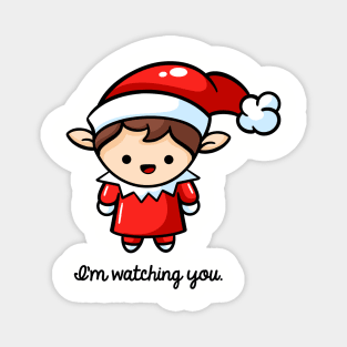 Boy Elf on the Shelf Magnet