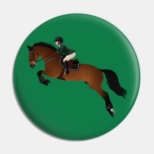 Bay Show Jumper - Equine Rampaige Pin