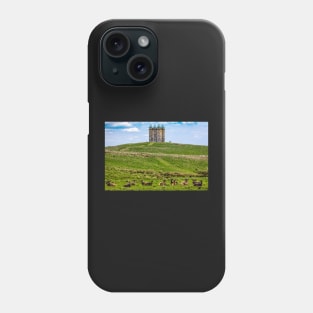 Deer in front of the hunting lodge at Lyme Park National trust in the UK Phone Case