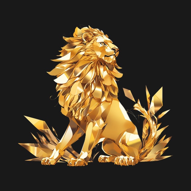 gold lion by piratesnow