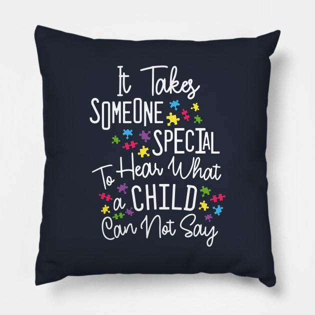 Autism Teacher Mom Pillow by psiloveyou