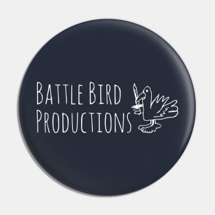 Battle Bird Productions logo (white) Pin