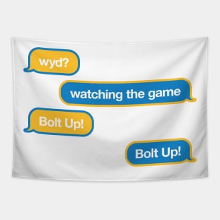 Chargers WYD Text Tapestry