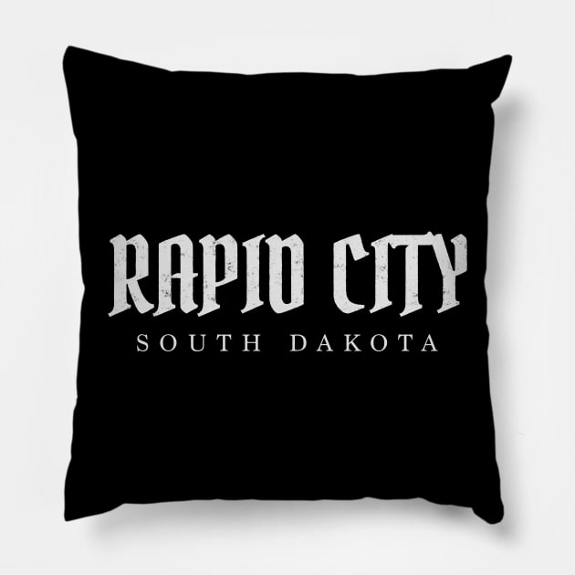 Rapid City, South Dakota Pillow by pxdg