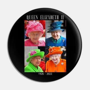 Rip Queen Elizabeth II God Bless the beautiful Queen 1926-2022 Pin