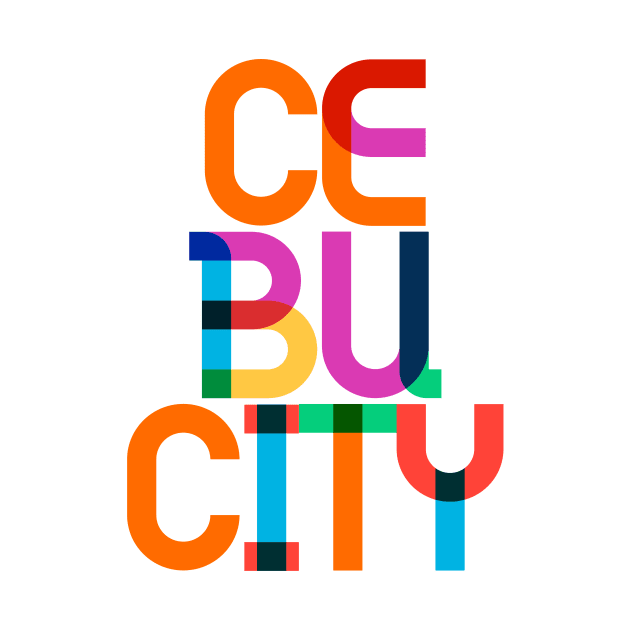 Cebu City Philippines Pop Art Letters by Hashtagified