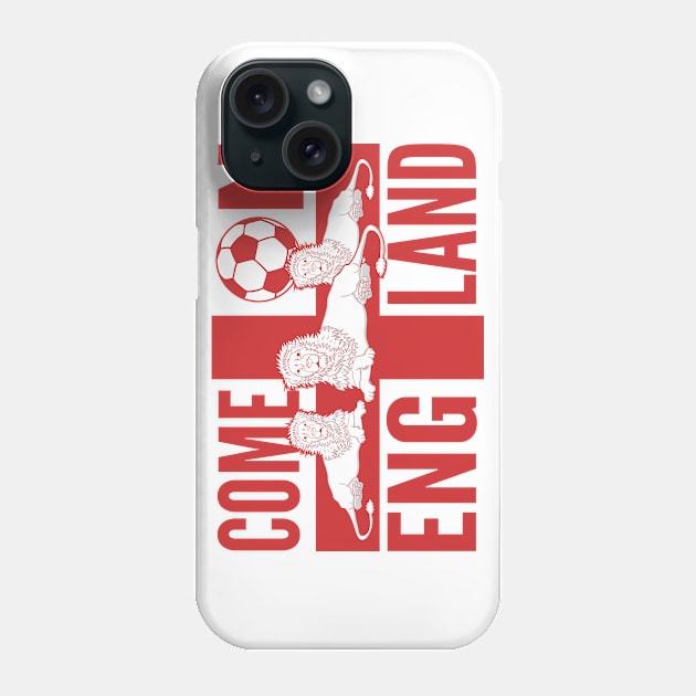 England Soccer Fan Phone Case by atomguy