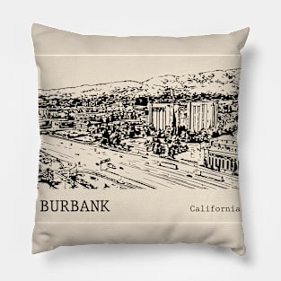 Burbank California Pillow