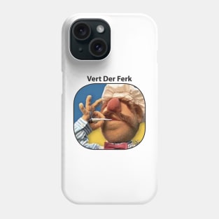 Funny Vert Der Ferk - The Swedish Chef Retro - Weed Phone Case