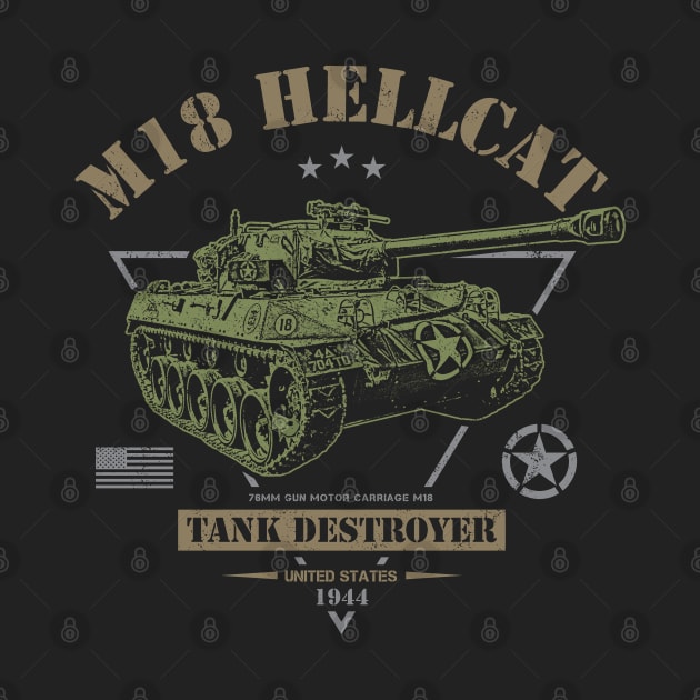 M18 Hellcat WW2 Tank Destroyer by Military Style Designs