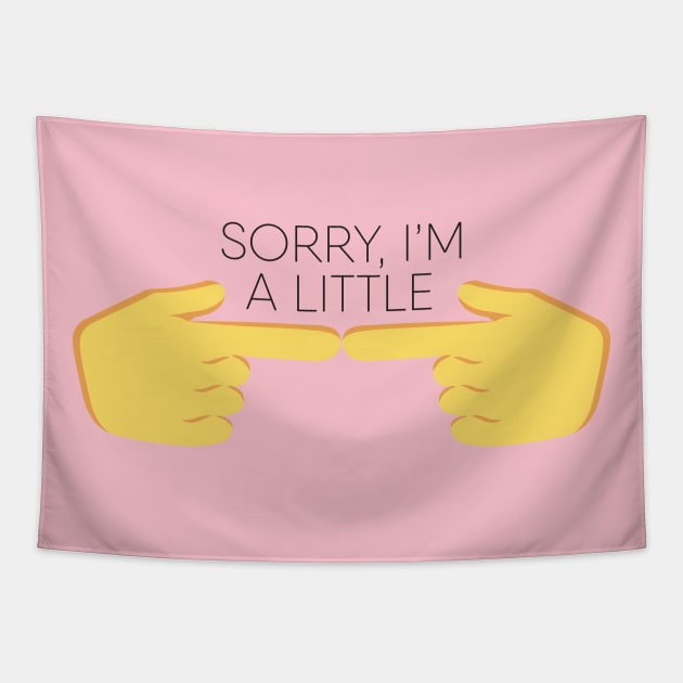 Two index fingers touching shy nervous emoticon Tapestry by emmjott