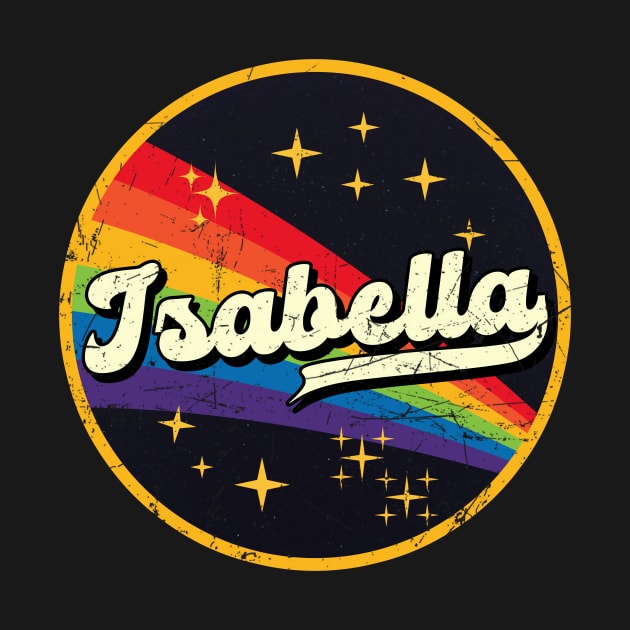 Isabella // Rainbow In Space Vintage Grunge-Style by LMW Art