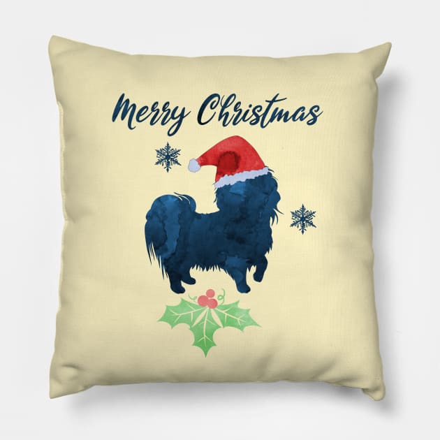 Christmas Shih Tzu Dog Pillow by TheJollyMarten