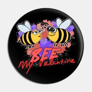 Bee mine in black Pin