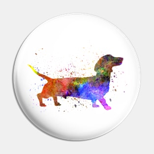 Short Haired Dachshund 01 Pin