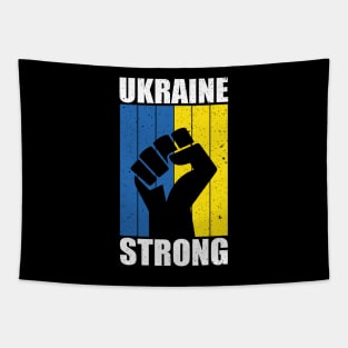 Ukraine Strong Retro Vintage Flag Tapestry