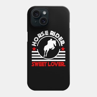 Horse rider, sweet lover Phone Case