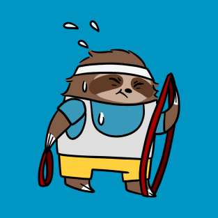 Sloth with resistance Bands T-Shirt