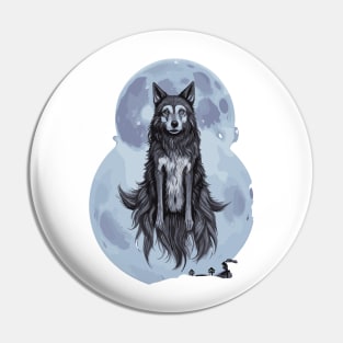 The Great Night Wolf Pin