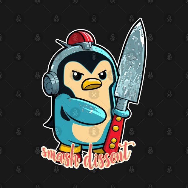 Smash Dissent | Funny Penguin by nonbeenarydesigns