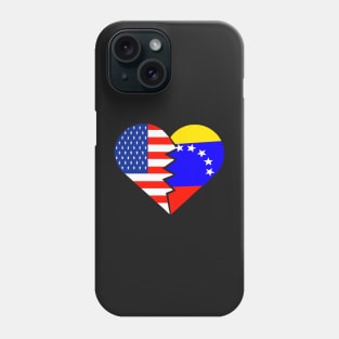 Venezuela USA Flag Spanish Venezuela Food Culture Phone Case