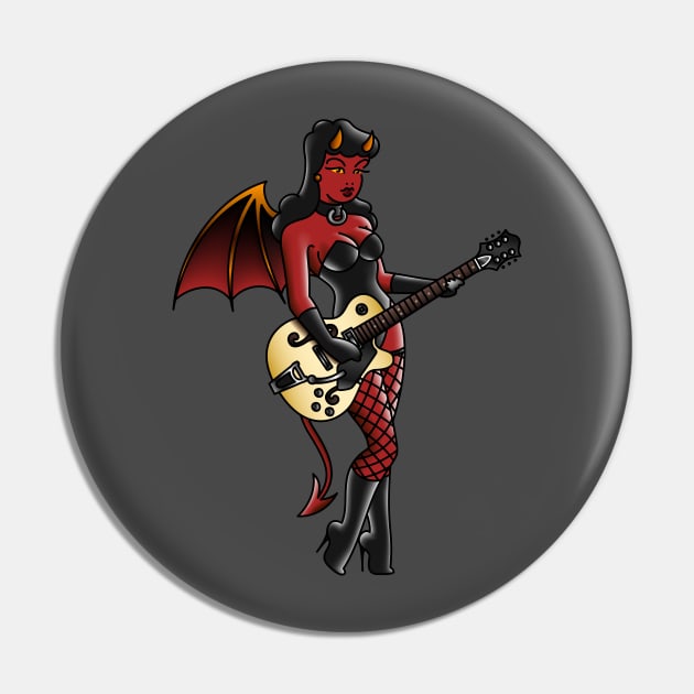 Guitar Demon Pin by OldSalt