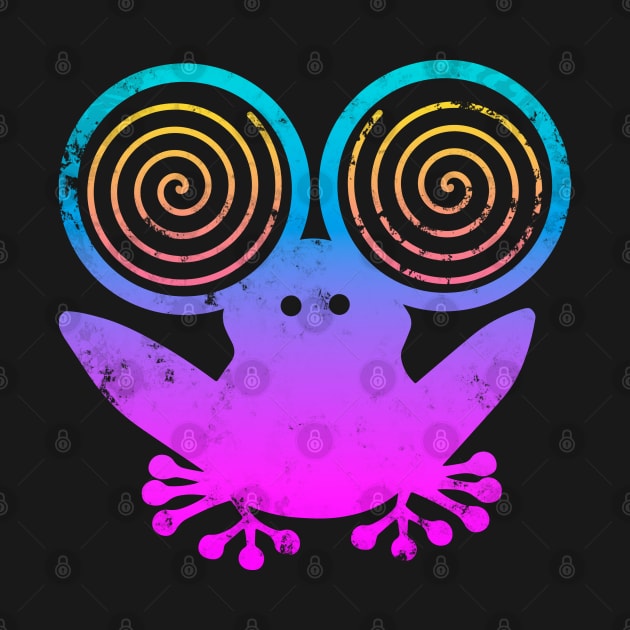 Hypnotic Abstract Frog - Purple by Scailaret