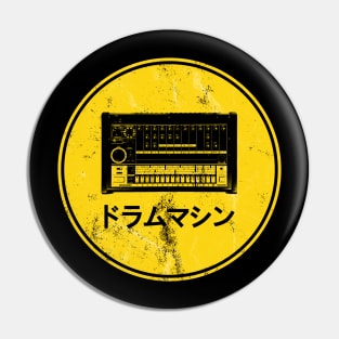 808 Drum Machine Yellow Pin