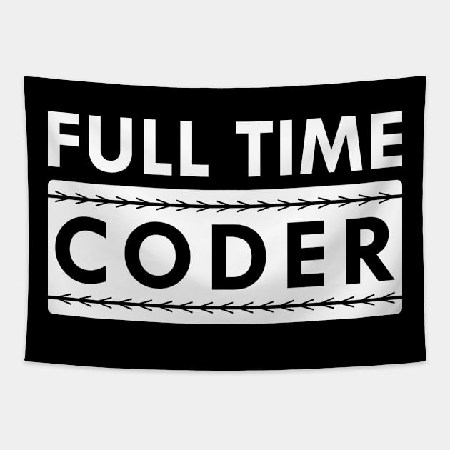 Full time coder Tapestry by KC Happy Shop