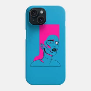 one eyes open potrait Phone Case