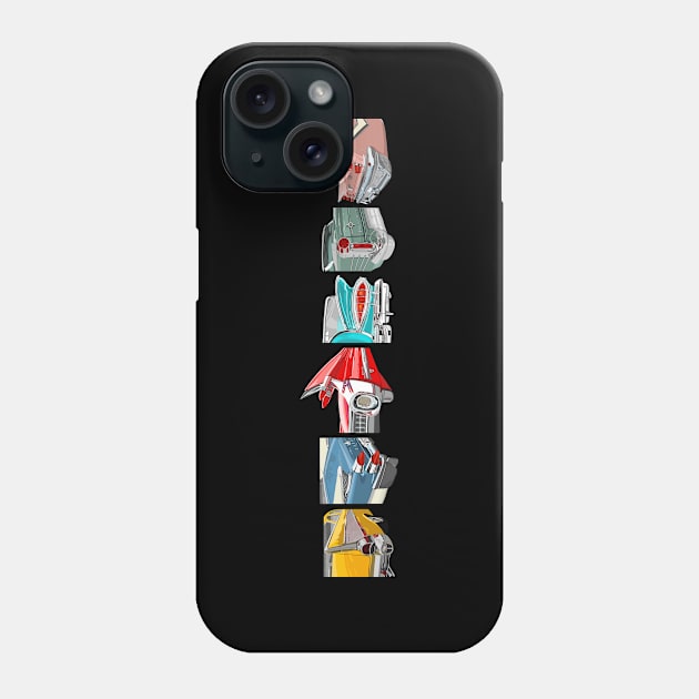 Vintage cars shapes Phone Case by jenblove