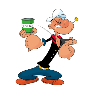 Popeye getting his spinach T-Shirt