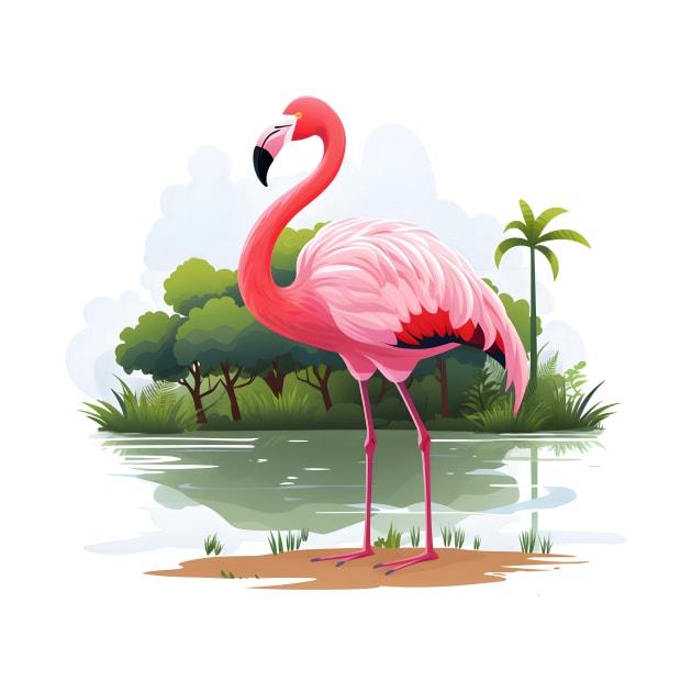 Cool Flamingo by zooleisurelife