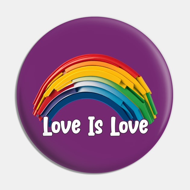 Prideful Skies LGBTQ gay pride Rainbow Colored Design Pin by star trek fanart and more