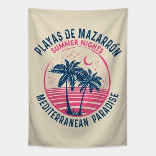 Playas de Mazarron - Summer Nights V03 Tapestry