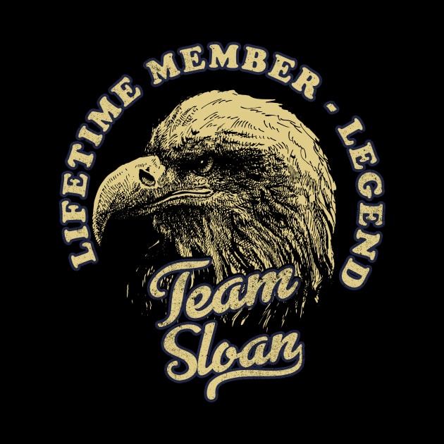 Sloan Name - Lifetime Member Legend - Eagle by Stacy Peters Art