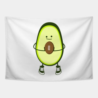 Funny rugby avocado Tapestry