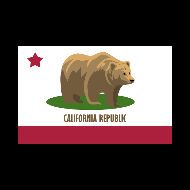 'California Bear Republic' Awesome Bear Gift by ourwackyhome