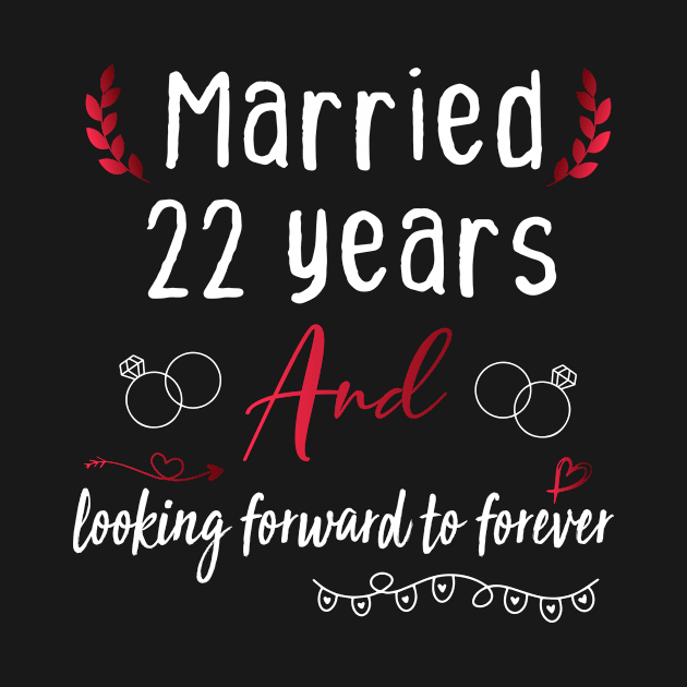 22nd Wedding Anniversary, Married 22 Years, Wedding Anniversary gift by foxfieldgear