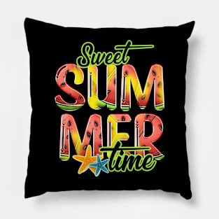 Sweet summer time- summer vibes, summer holiday Pillow