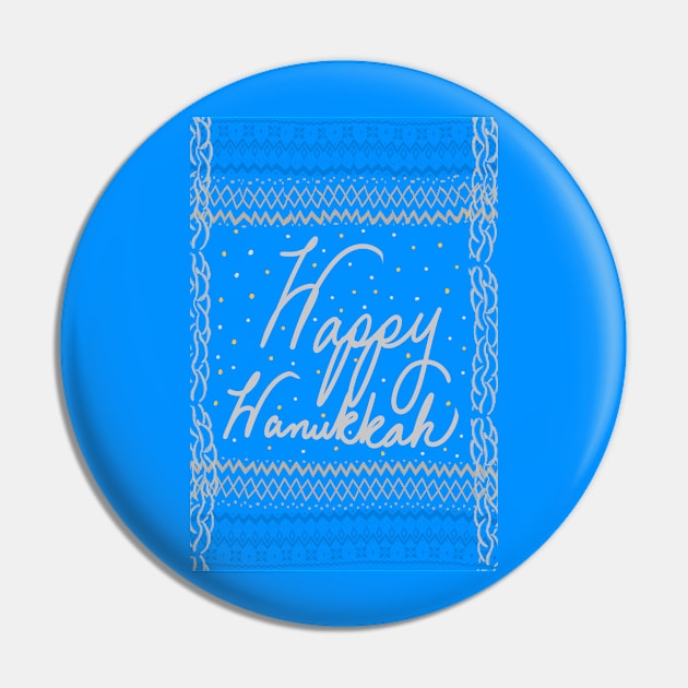 Happy Hanukkah Pin by JustAshlei Designs