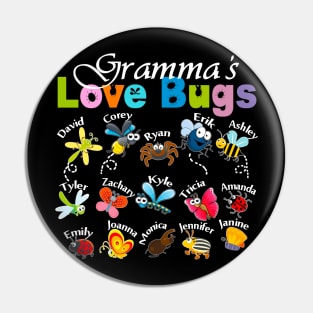 Gramma's Love Bugs Pin