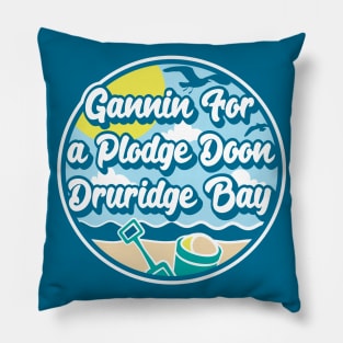 Gannin for a plodge doon Druridge Bay - Going for a paddle in the sea at Druridge Bay Pillow