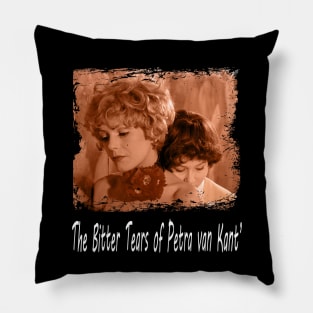 The Haunting Drama of Petra's Tears A Cinematic Journey Pillow